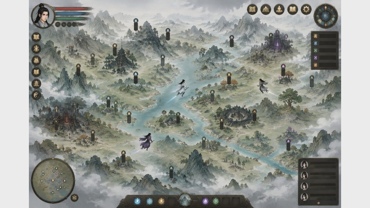 鬼谷八荒 地图探索 实机截图 4